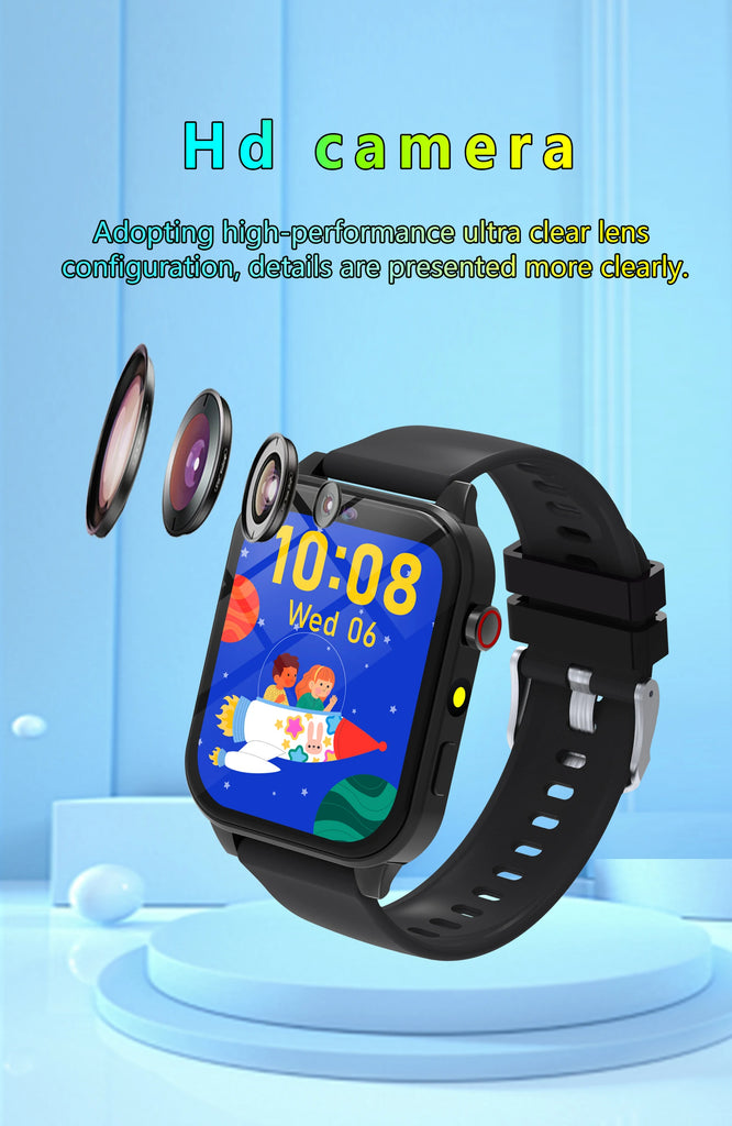 2025 New Smart Watch For Children HD Touch Screen Camera 18 Games Sleep Monitoring Alarm Clock Calculator Birthday Gift Boy Girl