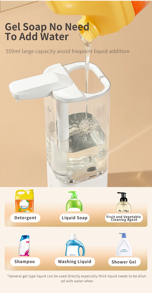 Automatic Dishwashing Liquid Machine Sensor Hand Washing Instrument Kitchen Mobile Phone Washing Dish Soap Liquid Washing Liquid