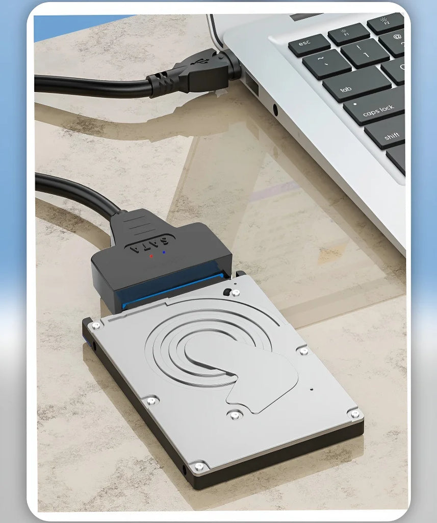 Sata To USB 3.0 Adapter Cable USB To SATA 3 Cable Support 22 Pin 2.5 Lnche External HDD SSD Hard Disk Computer Connector Fit