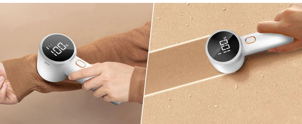 New Household Electric Lint Remover 3 Gears Adjustable Wireless LED Digital Display Hairball Trimmer Portable Sweater Epilator