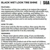 Motorcycle Black Wet Look Tire Shine Dressing,Tire Dressing for Deep Glossy Finish for Protection,Long-Lasting Tire Shine Spray