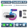 CarlinKit 5.0 Wired To Wireless Adapter Wireless Android Auto CarPlay Smart Car Box Bluetooth WiFI Auto Connect Online Upgrade