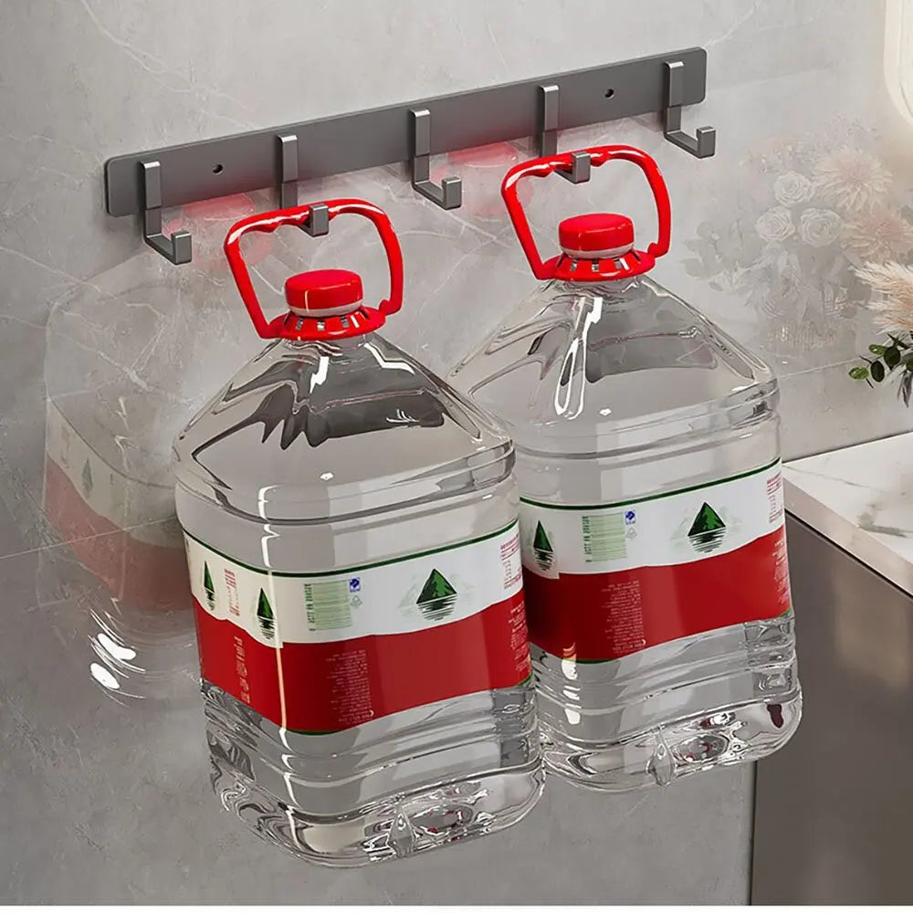 Punch-free wall-mounted living room clothes hanger load-bearing hook towel bathroom wall strong adhesive hanger