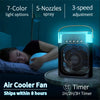 New 3 In 1 Fan AIr Conditioner Household Mini Air Cooler LED Night Light Portable Humidifier Air Adjustment Fan Office Home Fan
