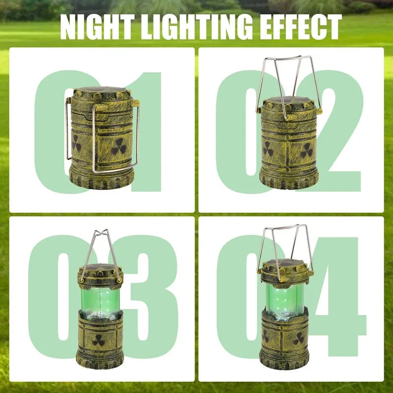 Mini Simulation Nuclear Reactor Night Light Gift Handheld Camping Light Halloween Gift Glowing Lantern Home Decor Party Prop