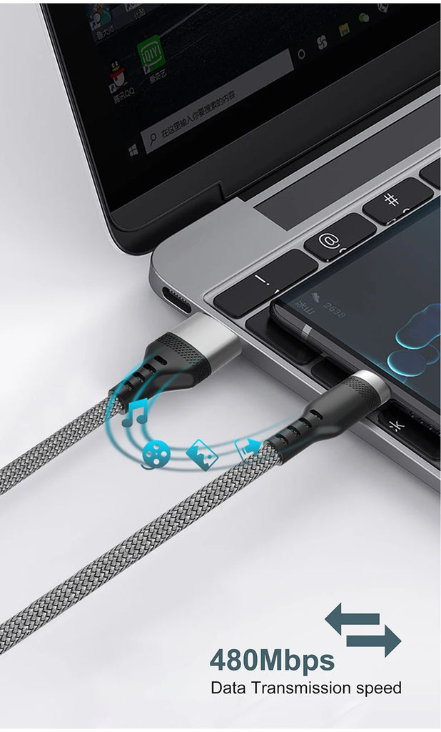 USB TYPE C Fast Charge Cable Android Micro USB line USB to LIGHTNING Extend Charging Cable for iPhone 14 Xiaomi OnePlus Samsung
