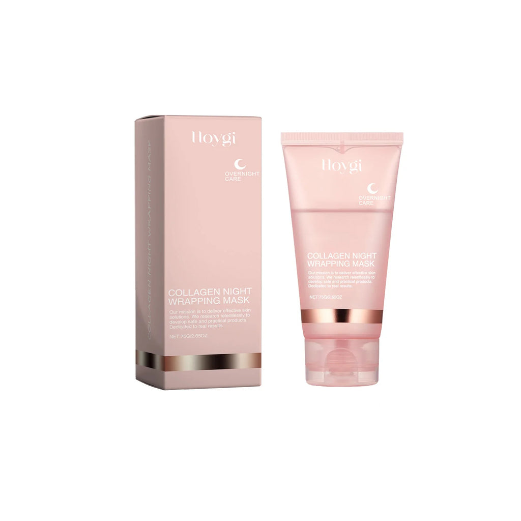 Collagen Peel-off Mask Deep Hydrating Fade Fine Lines Firming Shrink Pores Brightening Overnight Wrapping Mask Face Skin Care