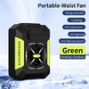Waist Fan 5000mAh Rechargeable Portable Bladeless Air Conditioner Fan Outdoor Sport Waist Clip Fan with Power Bank Flashlight