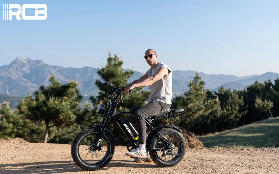 RCB 20'' E Bike, Electric Mountain Bike for Adults, Commuting Electric Bike with Removable 48V 15Ah Battery & APP, Range 40-60KM