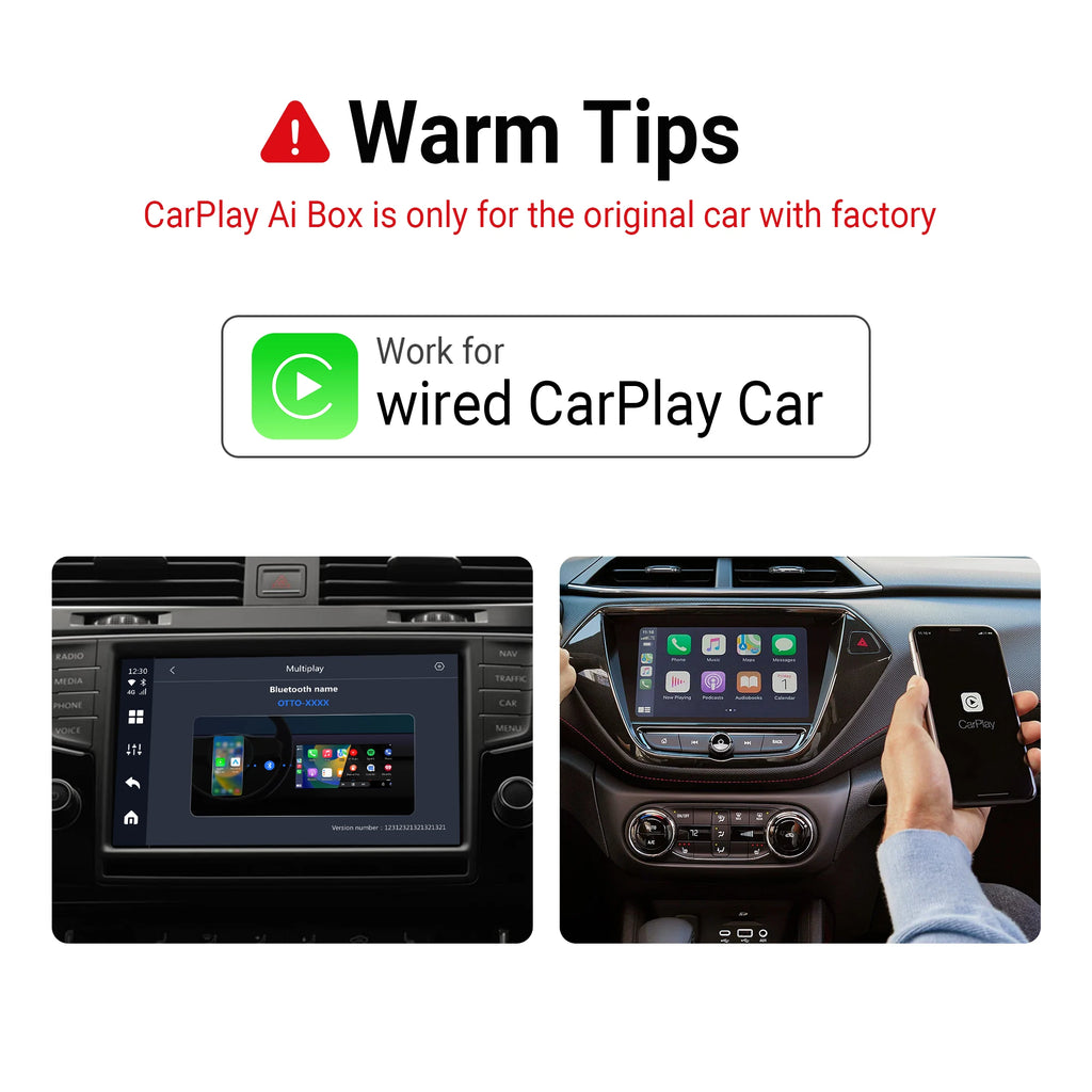 OTTOCAST Play2Video Pro Wireless Android Auto CarPlay Adapter USB Multimedia Video for Youtube Car Accessories for VW Benz Audi