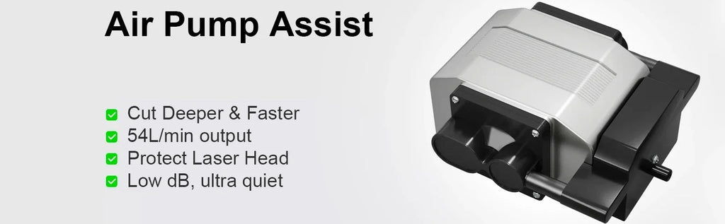 NEJE 25W Air Compressor Air Assist Pump 54L/min Air Output for All Brands CNC Laser Engraving Machines Low Noise Cutting Tools