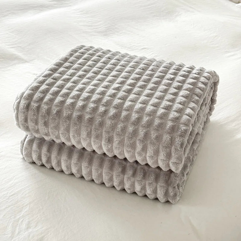 New Winter Blanket Home Warm Office Lunch Break Blanket Sofa Cover Bedspread Travel Blanket  Thick Warm Bedsheet Shawl Alanket