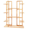 Multi-Tiered Bamboo Plant Stand Indoor Outdoor Flower Pot Holder Rack for Garden Balcony Living Room
