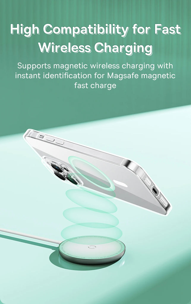 Baseus Magnetic Phone Case for iPhone 15 14 13 12 11 Pro Max Wireless Charging Cover For iPhone 15 14 Pro Max Magnet Clear Case