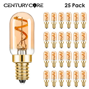 Dimmable T22 E14 Led Bulb 220V 1.5W Edison Spiral Filament Lamp Warm White Salt Lamps Retro Night Lights Mini Tube Light Decor