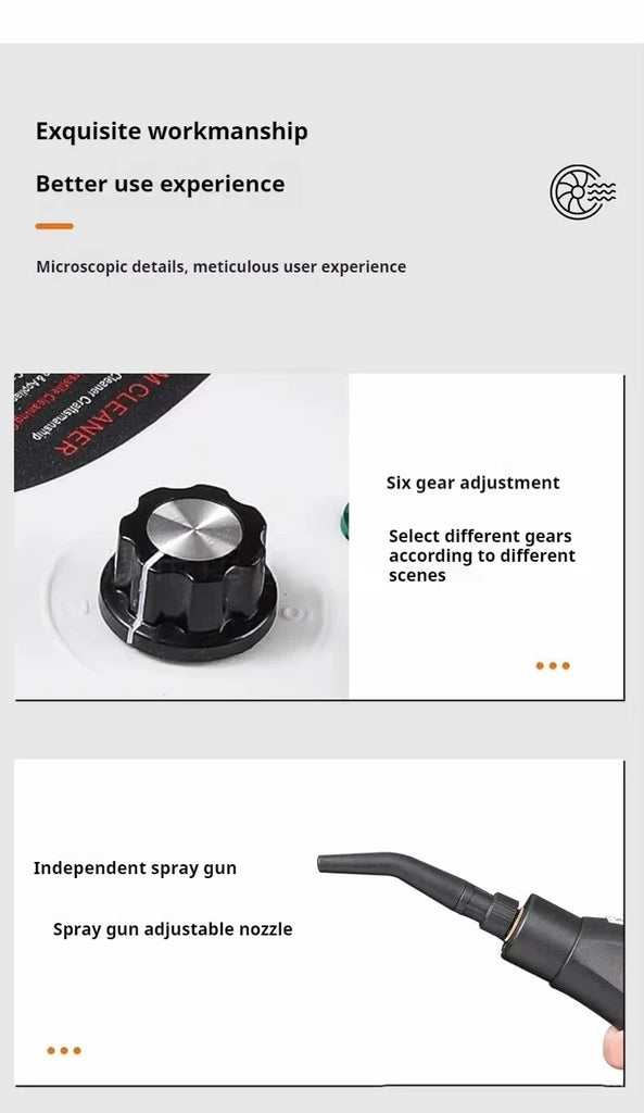 Steam Cleaner High Temperature Sterilization Air Conditioning Kitchen Hood Home /Car Steaming Cleaner 220V EU Plug