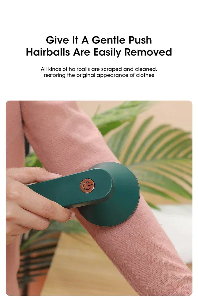 Rechargeable Electric Lint Remover, Portable Fabric Shaver for Clothes Pet Hair Removal Household Garment Ball Trimmer