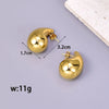 E77 Cross-border Fashion stainless steel hollow earrings, a light luxury and elegant women's simple earrings
