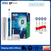 Oral B Pro 4000 Electric Toothbrush Rechargeable 3D Visible Pressure Sensor 4 Modes Sonic Tooth Brush for Adults Oral Cleaning