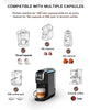 HiBREW Multiple Capsule Coffee Machine, Hot/Cold Dolce Gusto Milk Nespresso Capsule ESE Pod Ground Coffee Cafeteria 20Bar 5 in 1