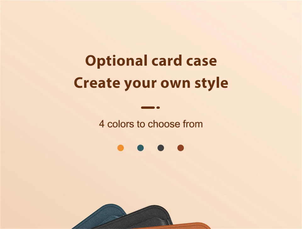 For Magsafe Leather Magnetic Wallet Case For iPhone 14 12 15 13 Pro Max Magnetic Card Bag Cover Samsung S23 S22 Ultra Accessory