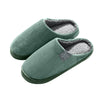 Winter Home Cotton Slippers Corduroy Home Cotton Slippers Keep Warm Indoor Leisure Home Cold-Resistant Warm Soft Sole