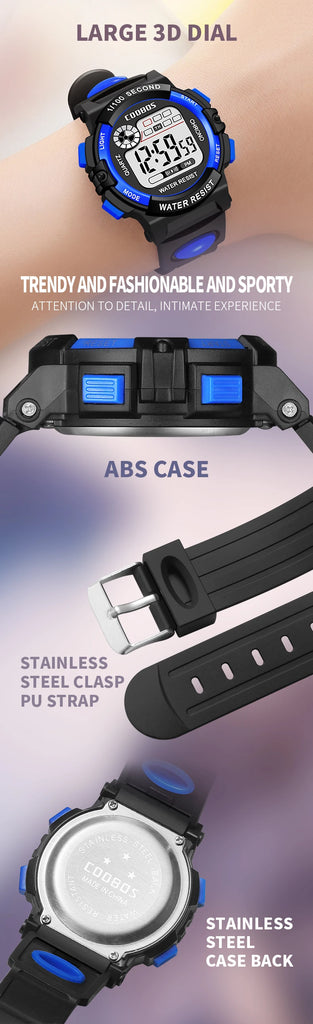 Sports Kids Watches Fashion LED Digital Watches for Children Silicone Strap Waterproof Luminous Girls Boys Clock Gift reloj niNo