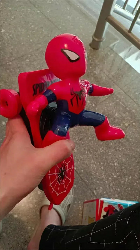 New The Avengers Spiderman Automatic Flip Rotation Skateboard Acousto-optic Car Electric Music Stunt Scooters Toy Christmas Gift