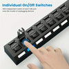 4/7 Ports LED High Speed USB 2.0 Hub 5Gbps Multi Ports USB Power Adapter Expander USB Splitter With Switch For Laptop Computer