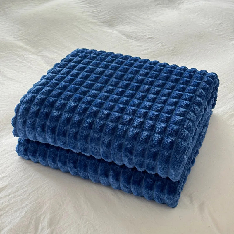 New Winter Blanket Home Warm Office Lunch Break Blanket Sofa Cover Bedspread Travel Blanket  Thick Warm Bedsheet Shawl Alanket