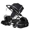 Luxurious Baby Stroller 3 in 1 Portable Travel Baby Carriage Folding Prams High Landscape Aluminum Frame Car for Newborn Baby