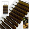 ABONNIE Dark Brown Eyelash Extension Mix 8-15mm Mink Individual Eyelash Lashes High Quality Color Natural Korean Eyelashes