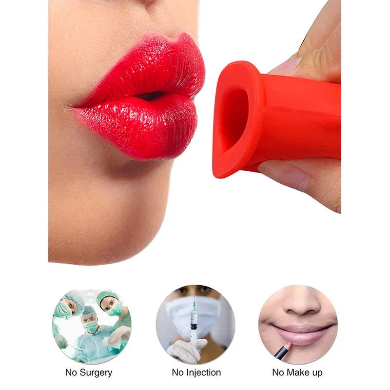 Silicone Lip Pump,Lip Enlarger Make Lips Sexy Bigger Thicker,Lips Care Beauty Lip Mouth Tools Lasting Glossy Lip Plumper