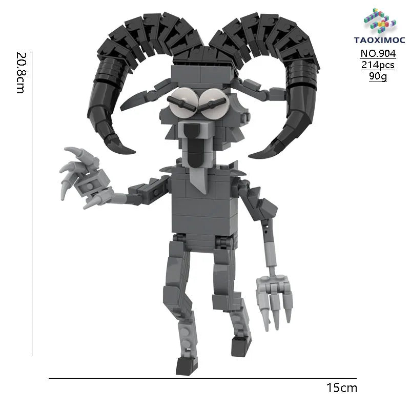 99 Nights in The Forested Owl Deer Large Collection Bricks Toys Halloween MOnster Model BUilding Blocks Kids Construction Toy