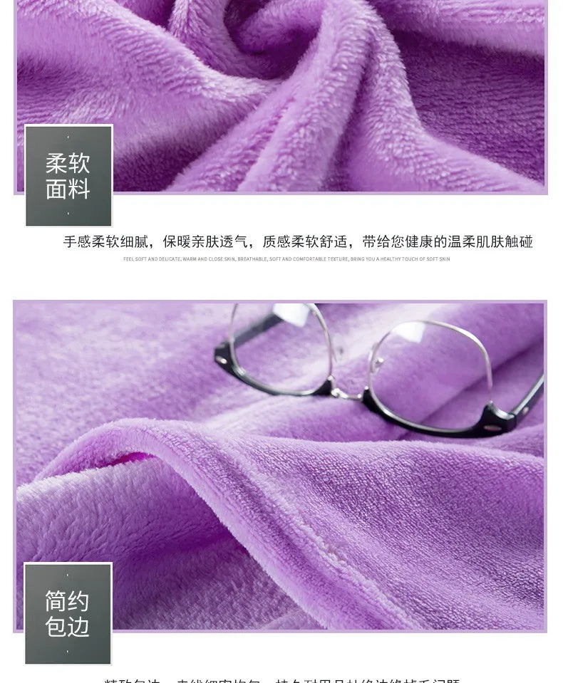 Flannel Spring Autumn Blanket Extra Soft Comfortable Nap Shawl Blankets Solid Warm Multi-functional Skin Friendly Throw Blanket
