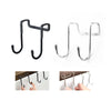 Stainless Steel Double S Hook Free Punch Wall Hanging Bathroom Kitchen Door S Hook Towel Storage Rack
