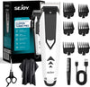 Sejoy Cordless Hair Clippers for Men Trimmers Set for Barber with LED Display Professional Slick Hair Cut Self-Sharpening Blades