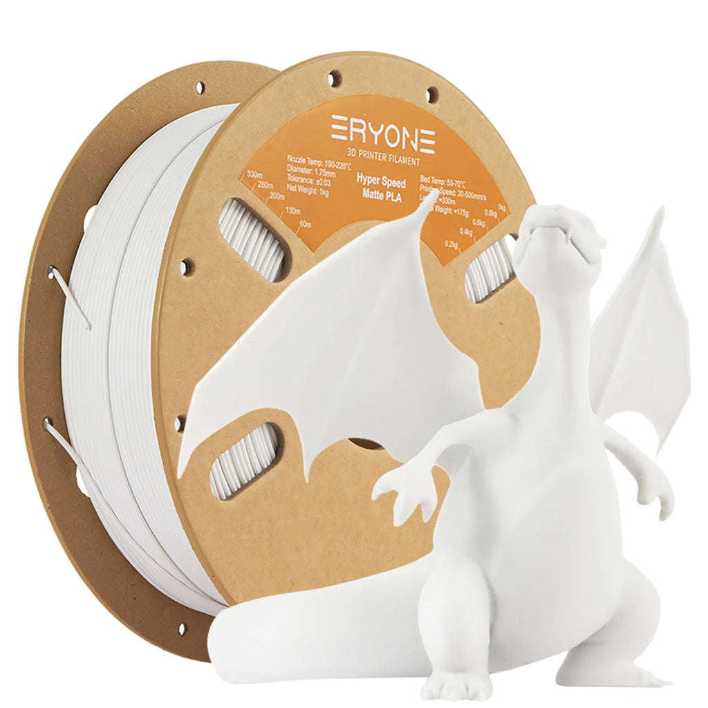 ERYONE Hyper Speed Matte PLA Filament 1KG 1.75mm ±0.03mm High Quality No Bubble Filament Neat Winding For 3D Printer New Arrival