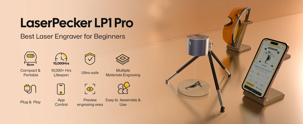 Laser LaserPecker 1 Pro Portable Mini Laser Engraving Machine Compact DIY Laser Engraver