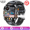 LIGE New Outdoor Military Smart Watch Men 420mAh LED Flashlight Heart Rate Sleep Health Monitoring Sport Fitness Smartwatch 2025