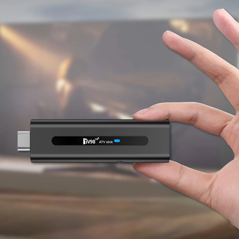 TV98 Android 14.0 TV Stick ATV Smart TV Box 8K 2.4G 5G WiFi Quad Core BT5.0 Android TV Stick 14.0 Smart TV Stick Allwinner H313