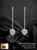 Hot sales Silver earrings jewelry 925 sterling silver charms earrings Long Fringed Love Bag Moissanite is suitable for daily wea