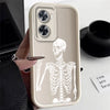 Skull Silicone Phone Case On For OPPO A57 A74 A95 A60 A78 A83 A76 A58X A96 A97 A94 A93 A73 A58 A77 A56S A55 A54 A53 4G 5G Cover