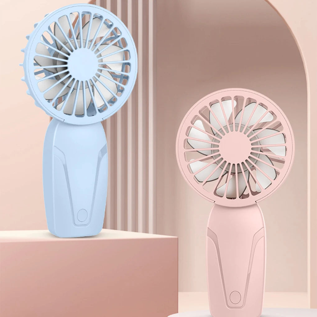 Mini Portable Fans Handheld USB Rechargeable Fan Air Cooler Outdoor Travel Hand Fans Ventilation Fan