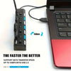 4/7 Ports LED High Speed USB 2.0 Hub 5Gbps Multi Ports USB Power Adapter Expander USB Splitter With Switch For Laptop Computer