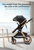 Luxury Baby Stroller 3 in 1 Newest Easy Folding Multifunctional Stroller Travel Portable Baby Carriage Safety Seat EU Standard