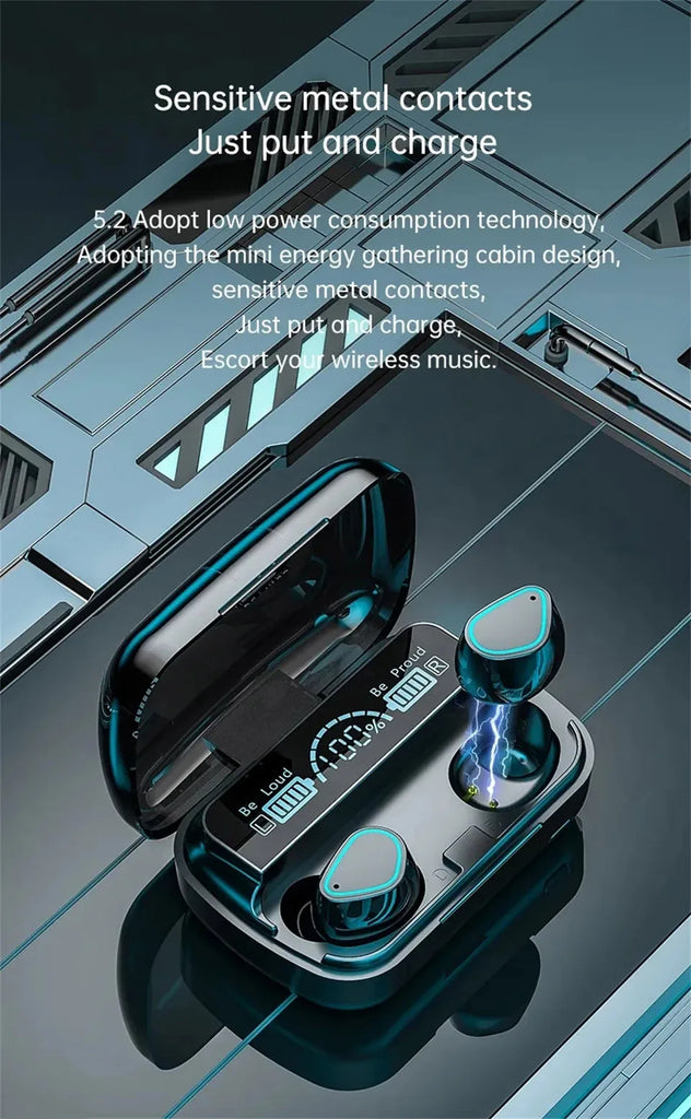 Bluetooth Wireless Headphones TWS Auriculares With Microphone Fone De Ouvido In Ear Headset Gamer Earphones Power Bank Handfre