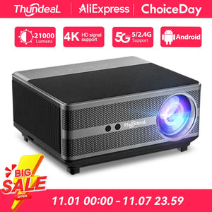 ThundeaL Full HD 1080P Projector TD98W for 2K 4K Video Audio WiFi Android Home Theater TD98 Cinema Beam Projector PK DLP Beamer