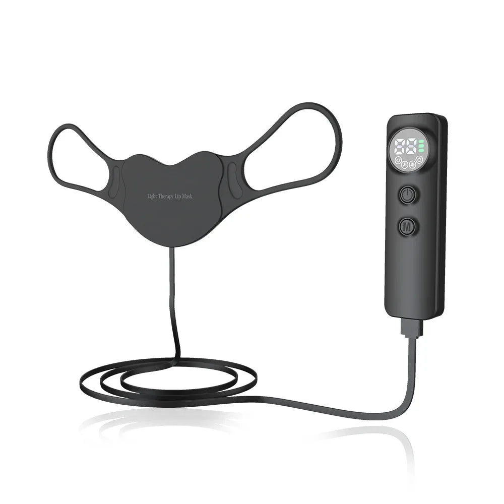 LED Lip Therapy Device Plumper 4 Light Modes Light Therapy Fuller Softer Lips Home Care Treatment Anti Wrinkle Moisturizing