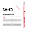 Eyelash Tweezers Pink Strawberry Stainless Steel Superhard Tweezers For Lash Extension High Precision Anti-Static Makeup Tweezer